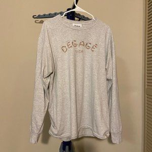 Men's large long sleeve Dégagé tee